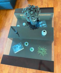 Mesa de centro madera y vidrio