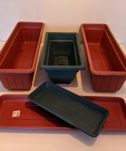 Set de 3 maceteros jardinera