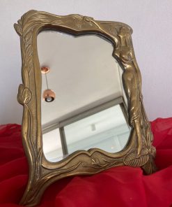 Espejo tocador marco metálico