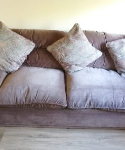 Sofá 3 cuerpos felpa