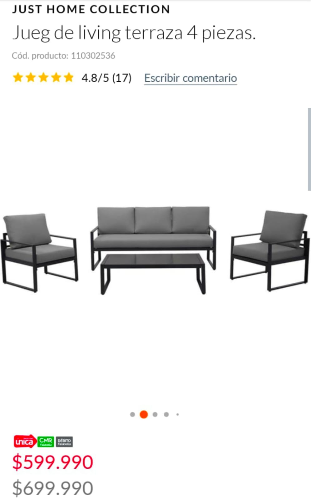 Living terraza Just Home Collection - Imagen 3