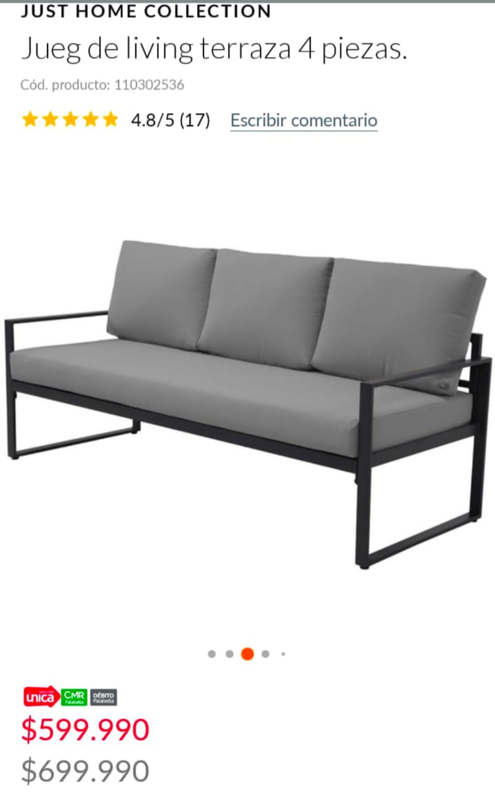 Living terraza Just Home Collection - Imagen 4