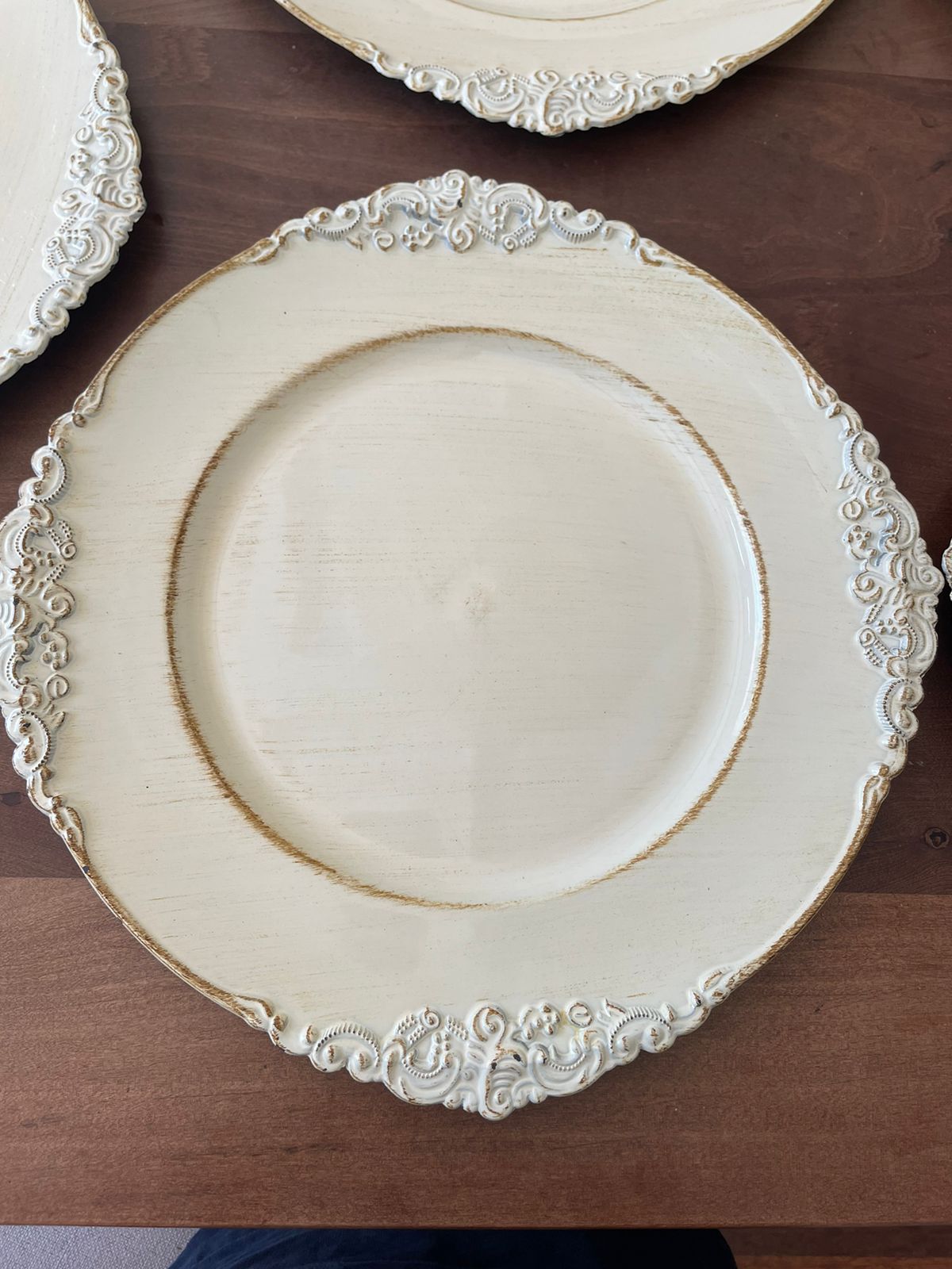 8 platos base melamina estilo provenzal - Imagen 2