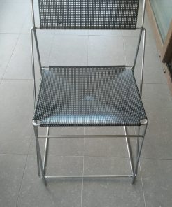 Sillas metal con entretejido