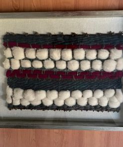 Telar enmarcado con paspartú en Lino