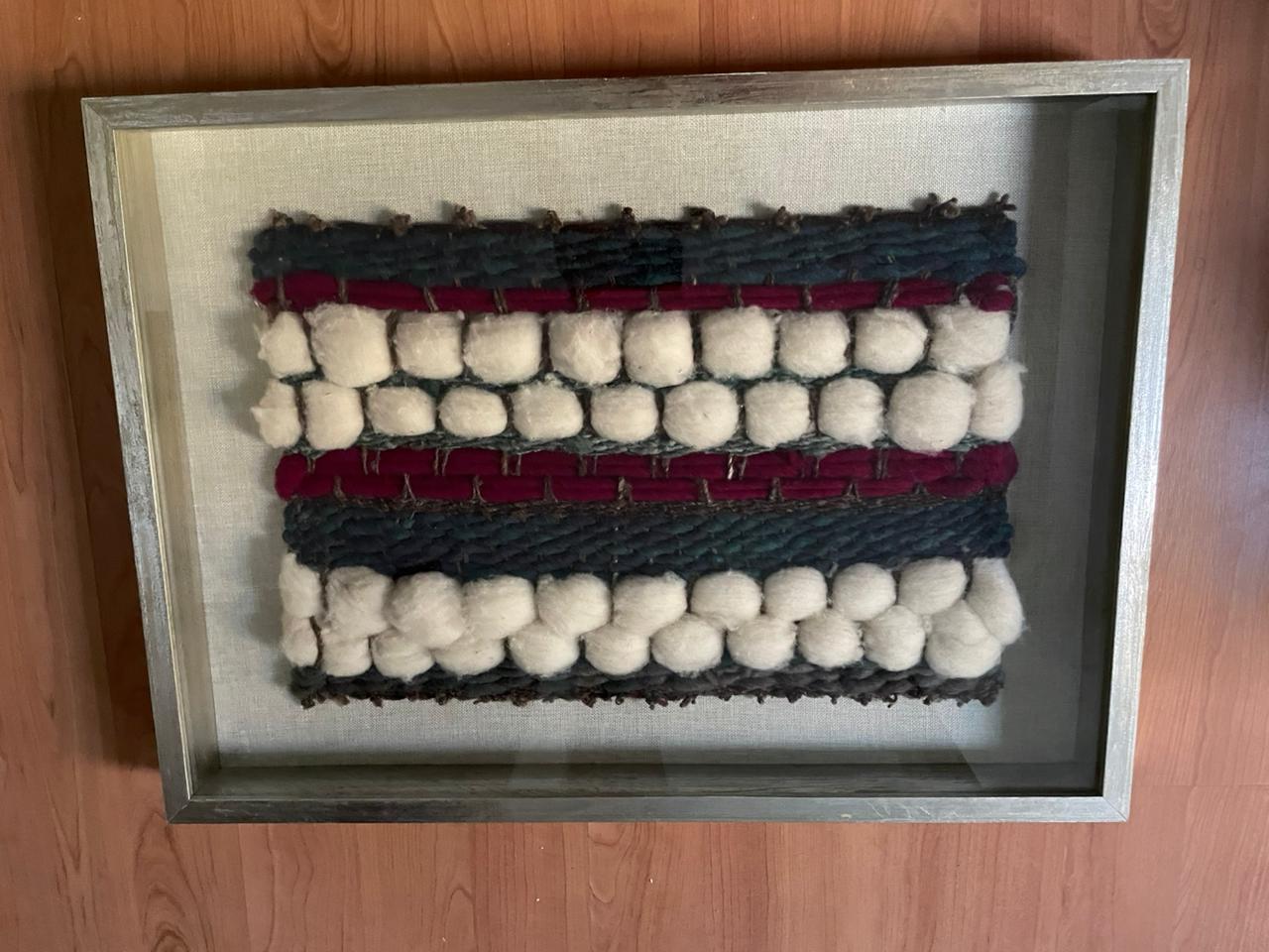 Telar enmarcado con paspartú en Lino - Imagen 2