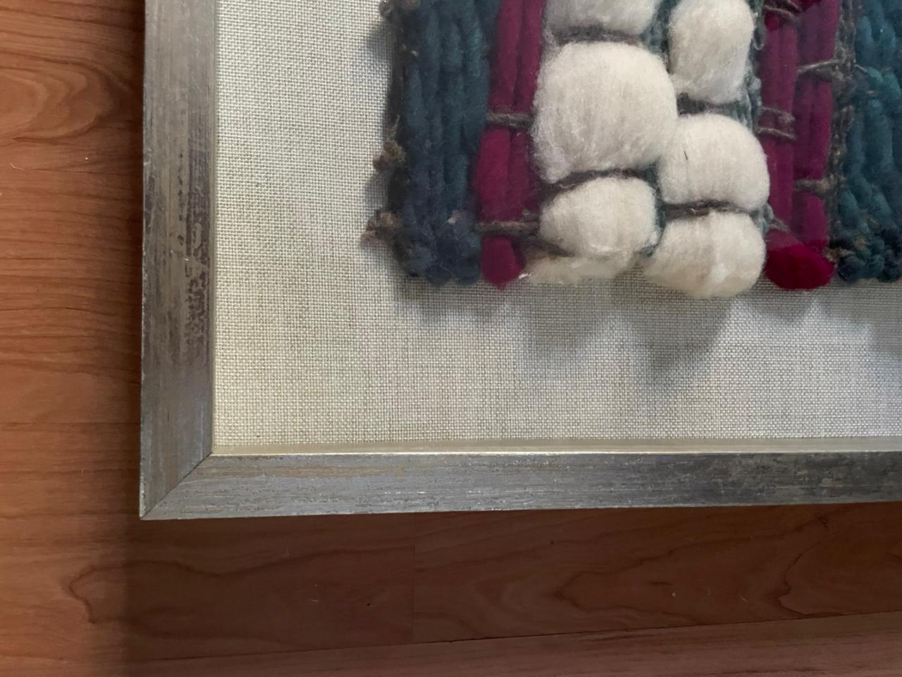 Telar enmarcado con paspartú en Lino - Imagen 3