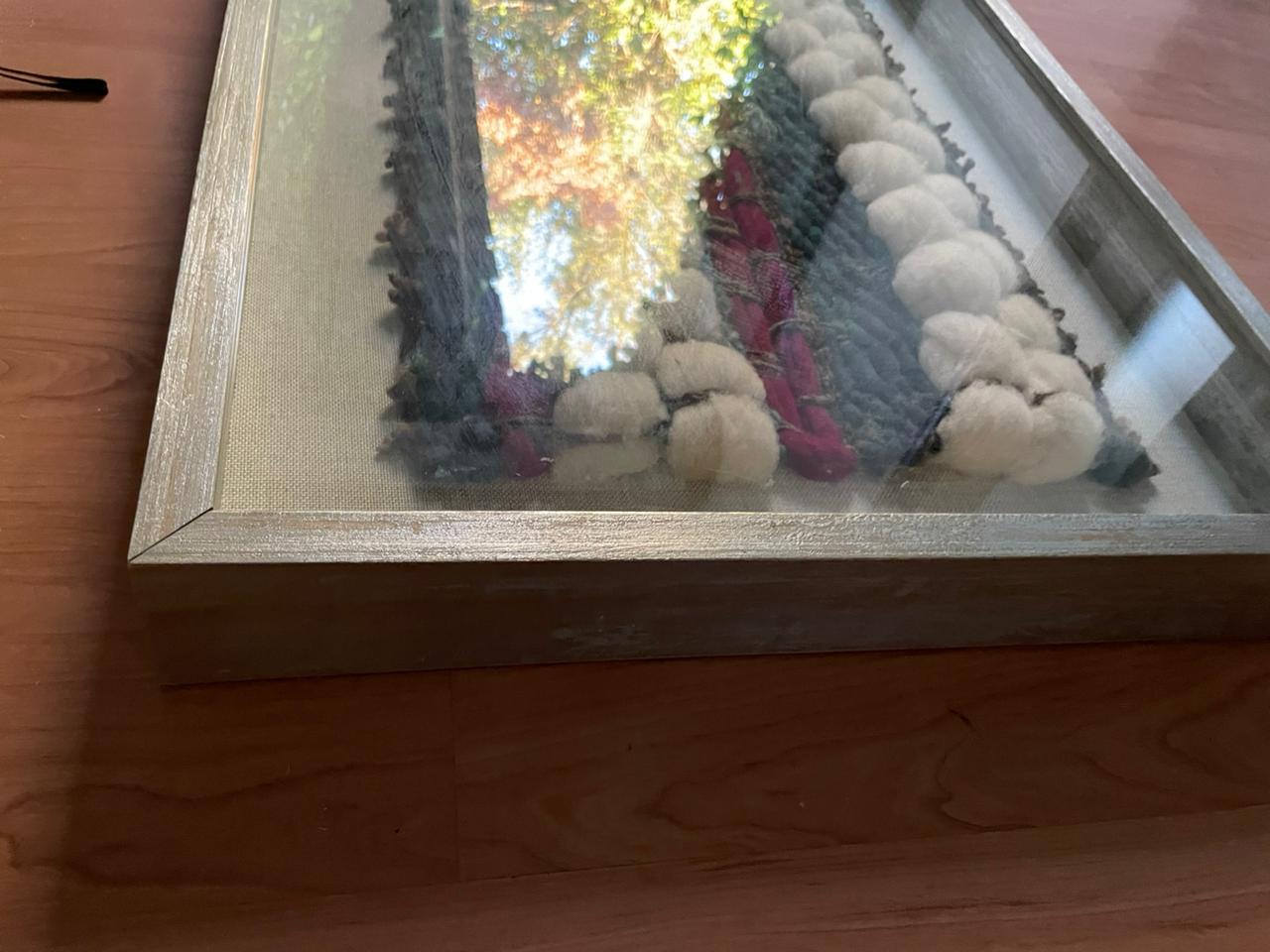 Telar enmarcado con paspartú en Lino - Imagen 5