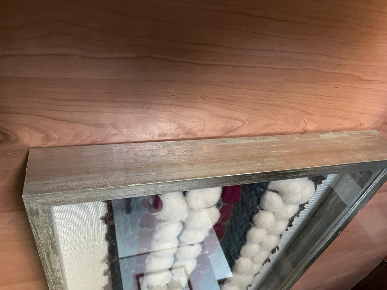 Telar enmarcado con paspartú en Lino - Imagen 6