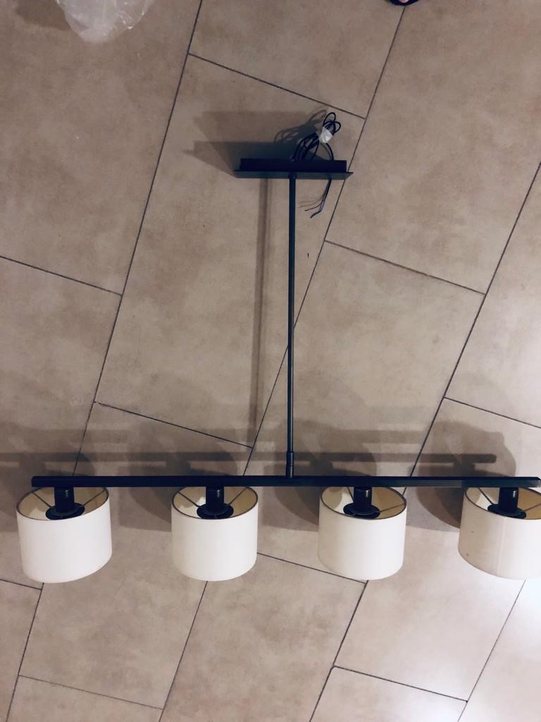 Lámpara colgante 4 focos