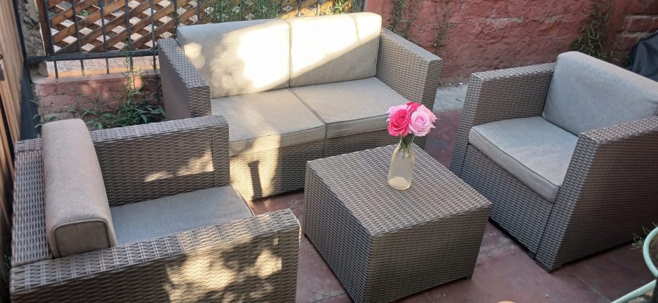 Juego de terraza rattan pvc