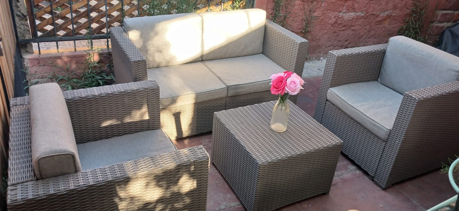 Juego de terraza rattan pvc - Imagen 5