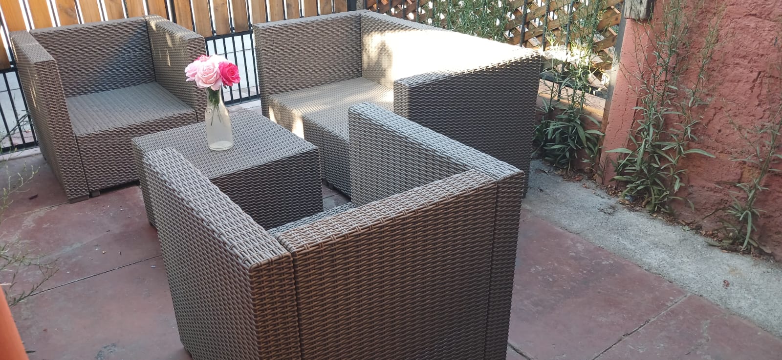 Juego de terraza rattan pvc - Imagen 8