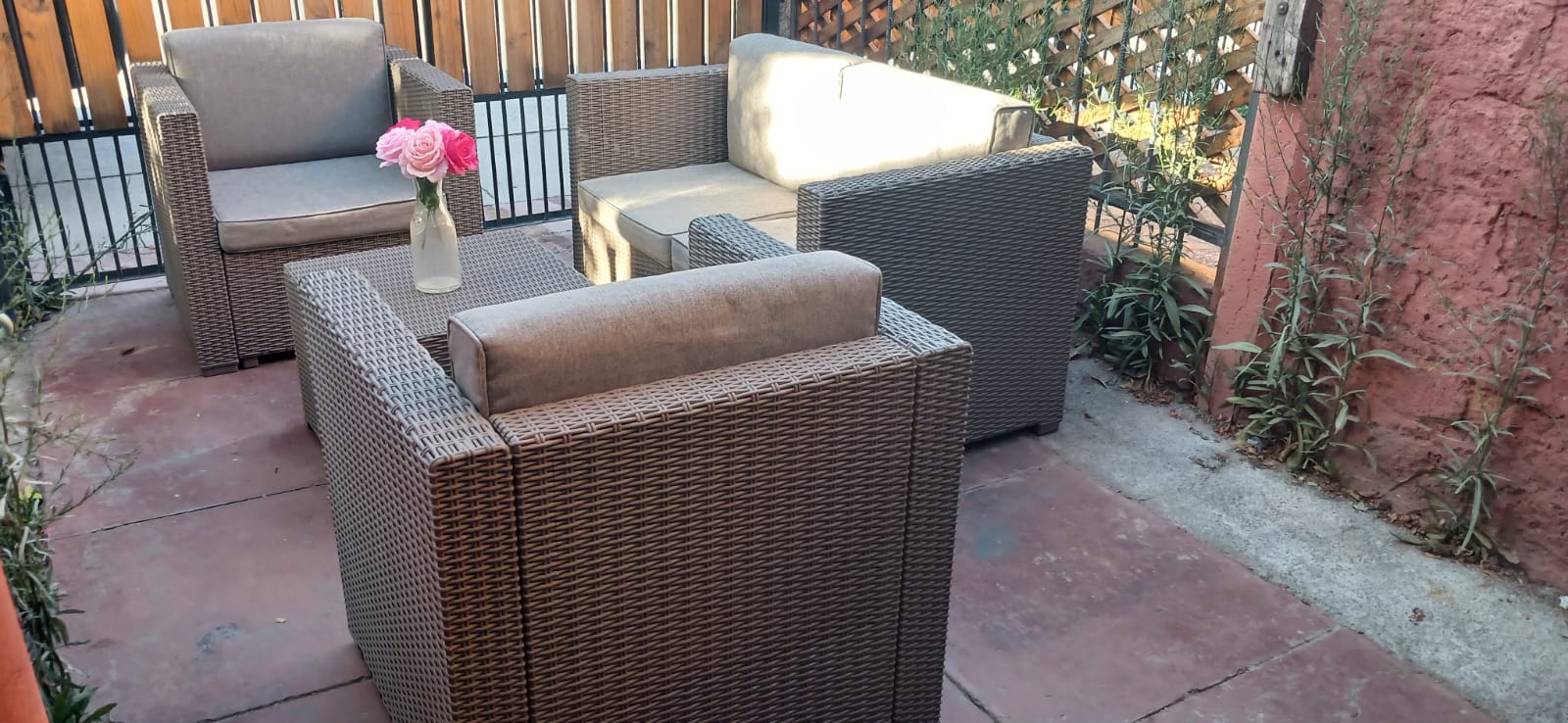 Juego de terraza rattan pvc - Imagen 9