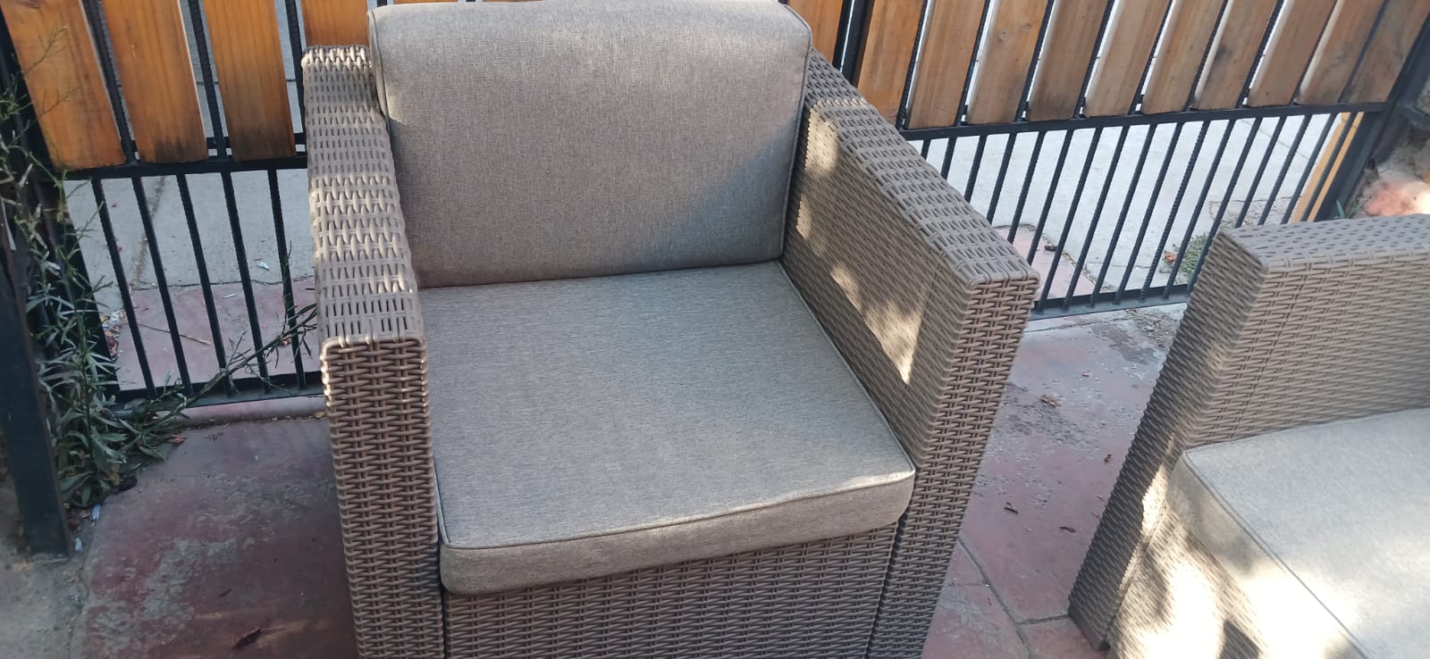 Juego de terraza rattan pvc - Imagen 10