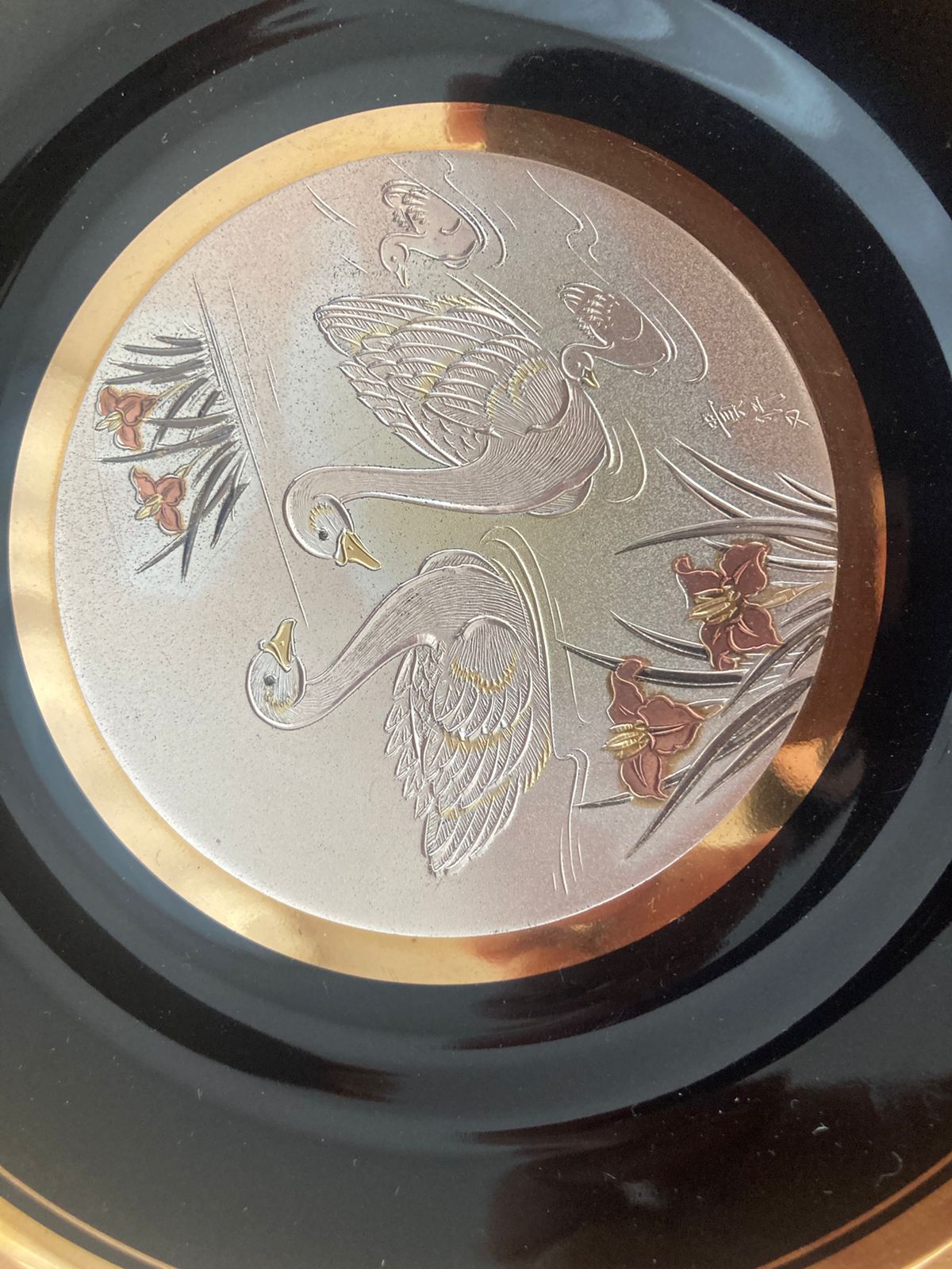 Plato japonés The Art of Chokin - Imagen 4