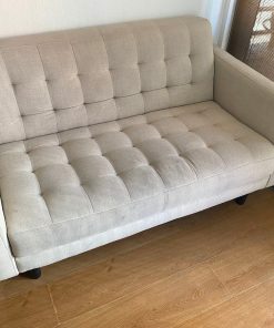 Sofá 2 cuerpos beige