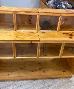 Vitrinas a granel madera