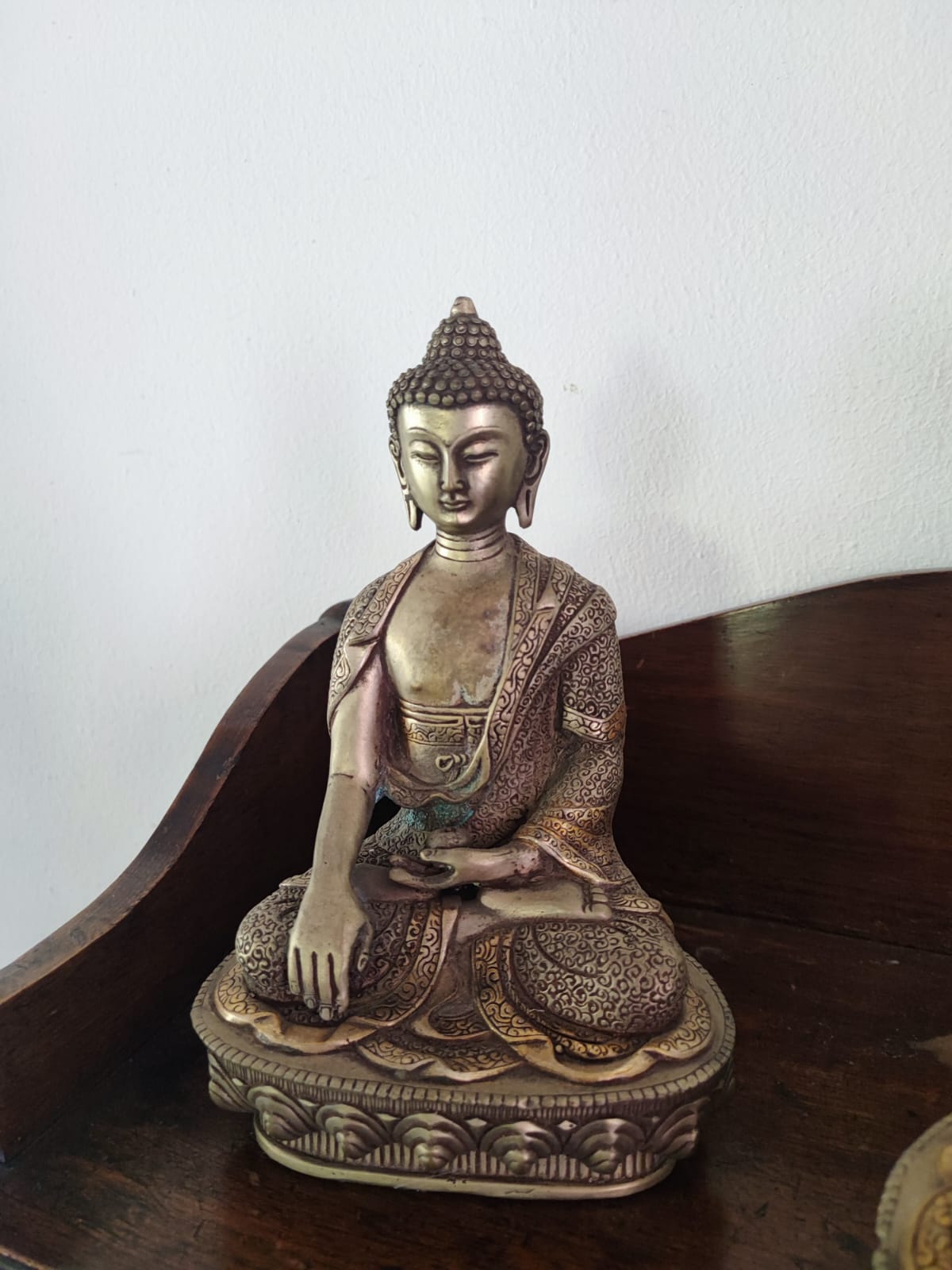Set Budas de bronce y plata china - Imagen 3
