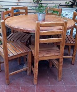 Juego de comedor pino oregón