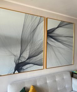 Cuadro abstracto de impresión digital