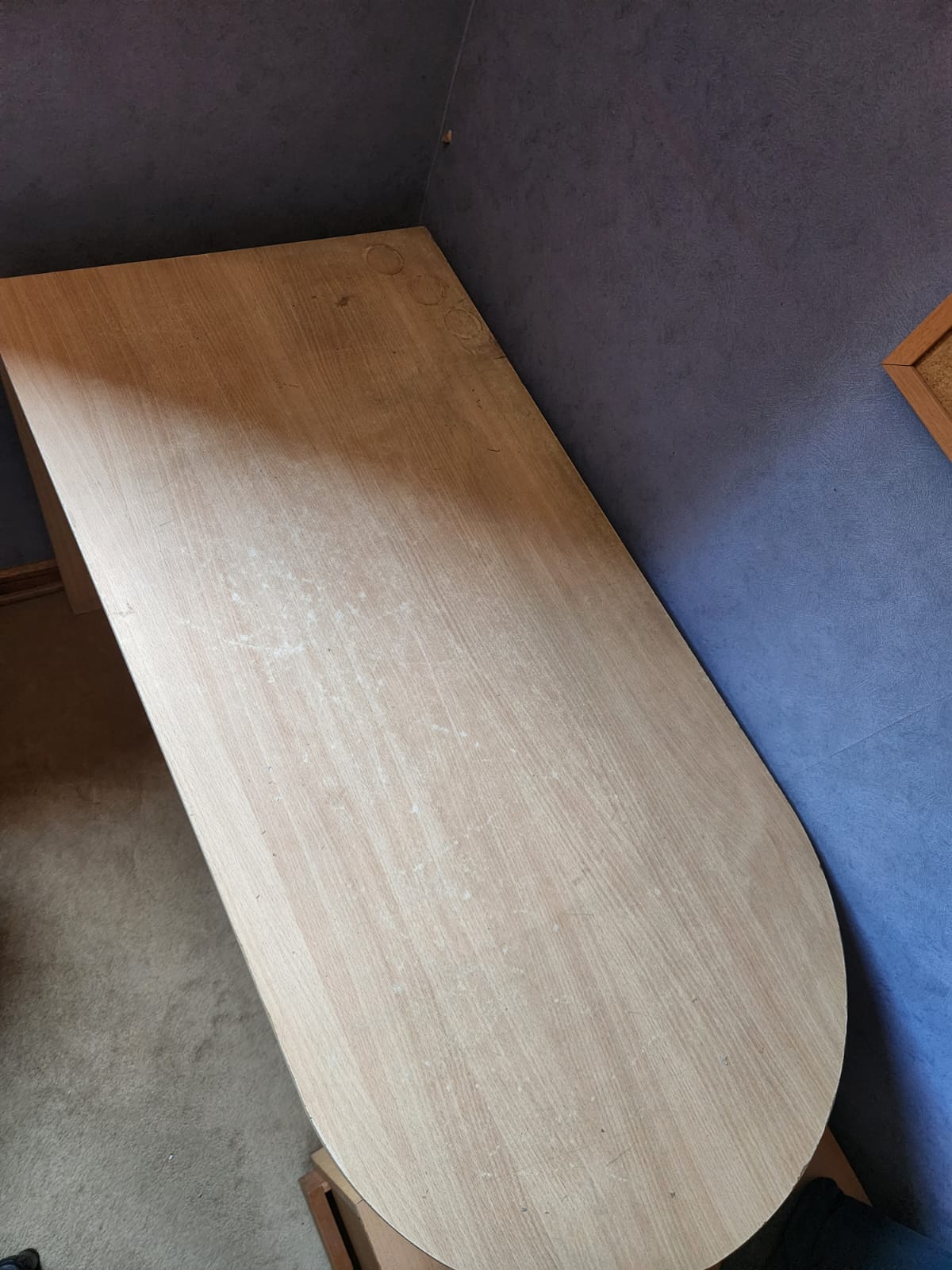 Escritorio melamina tono madera claro - Imagen 2