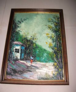 Cuadro óleo sobre tela autor no legible