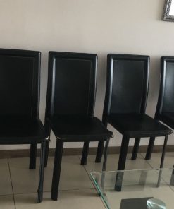 Juego de 6 sillas cuerina