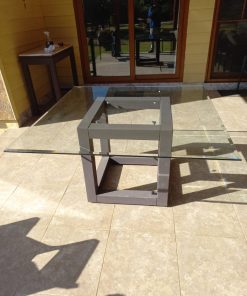 Mesa de centro Roble y vidrio