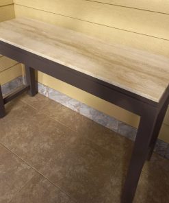 Arrimo de roble con mármol