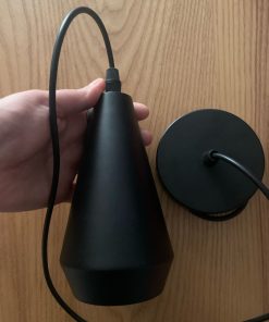 Lámpara colgante negra