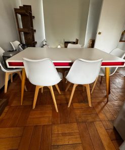 Juego comedor 6 sillas blanco