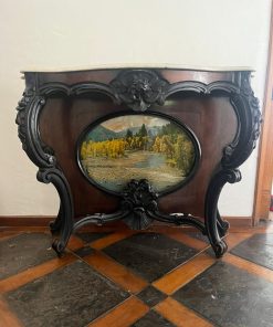 Arrimo antiguo nogal y mármol