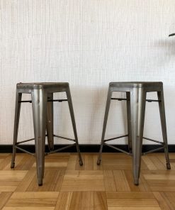 Par taburetes tolix metalico