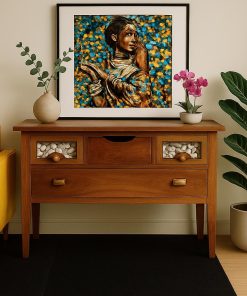 Arrimo madera 4 cajones