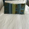 Cojin patchwork azul