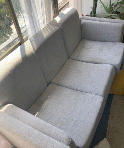 Sofá 3 cuerpos gris claro