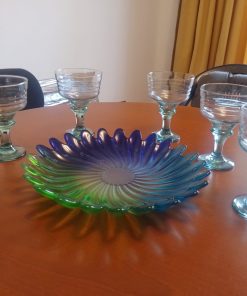 Centro de mesa Walther Glass y 6 copones
