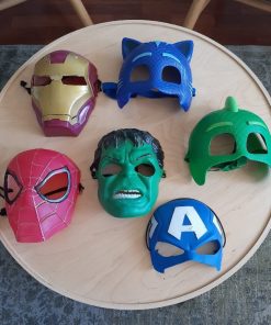 Set 6 mascaras infantiles superheroes
