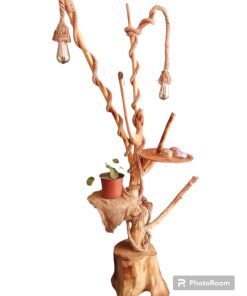 Lámpara artesanal de pie