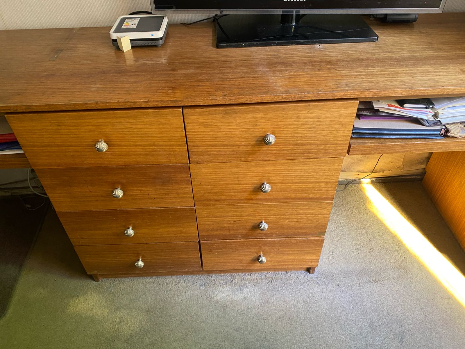 Escritorio doble madera - Imagen 4