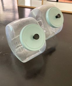 Frascos canister dulceros vidrio tapa menta