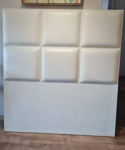 Respaldo ecocuero blanco