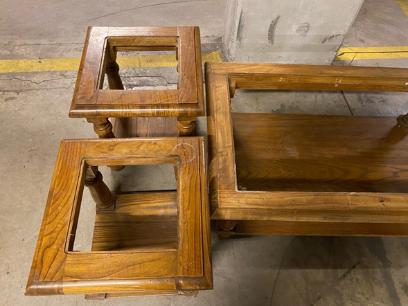 Mesa de centro y laterales sin vidrio - Imagen 2