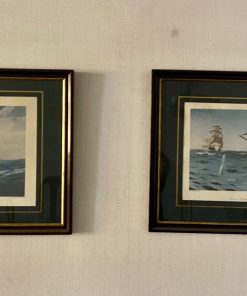 Par cuadro laminas barcos