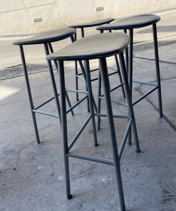 Juego 4 de taburetes negros