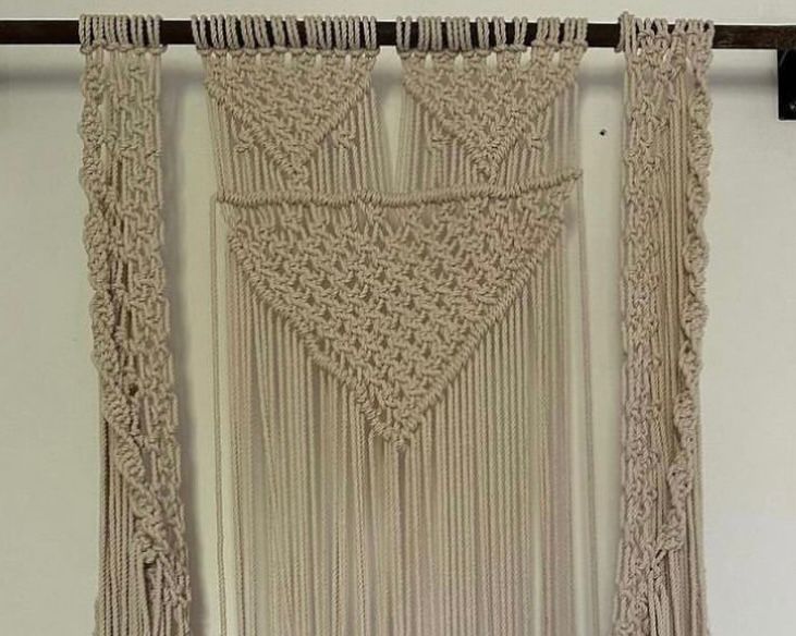Telar en macrame blanco - Imagen 3