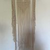 Telar en macrame blanco
