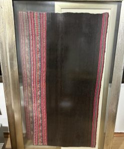 Cuadro aguayo marco plateado envejecido