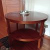 Mesa de apoyo redonda madera maciza